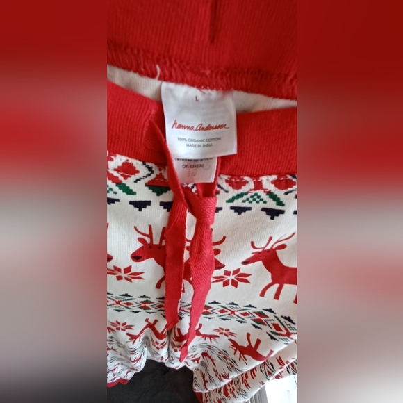 Hanna Andersson Dear Deer Holiday Christmas pj bottoms adult - Picture 7 of 7